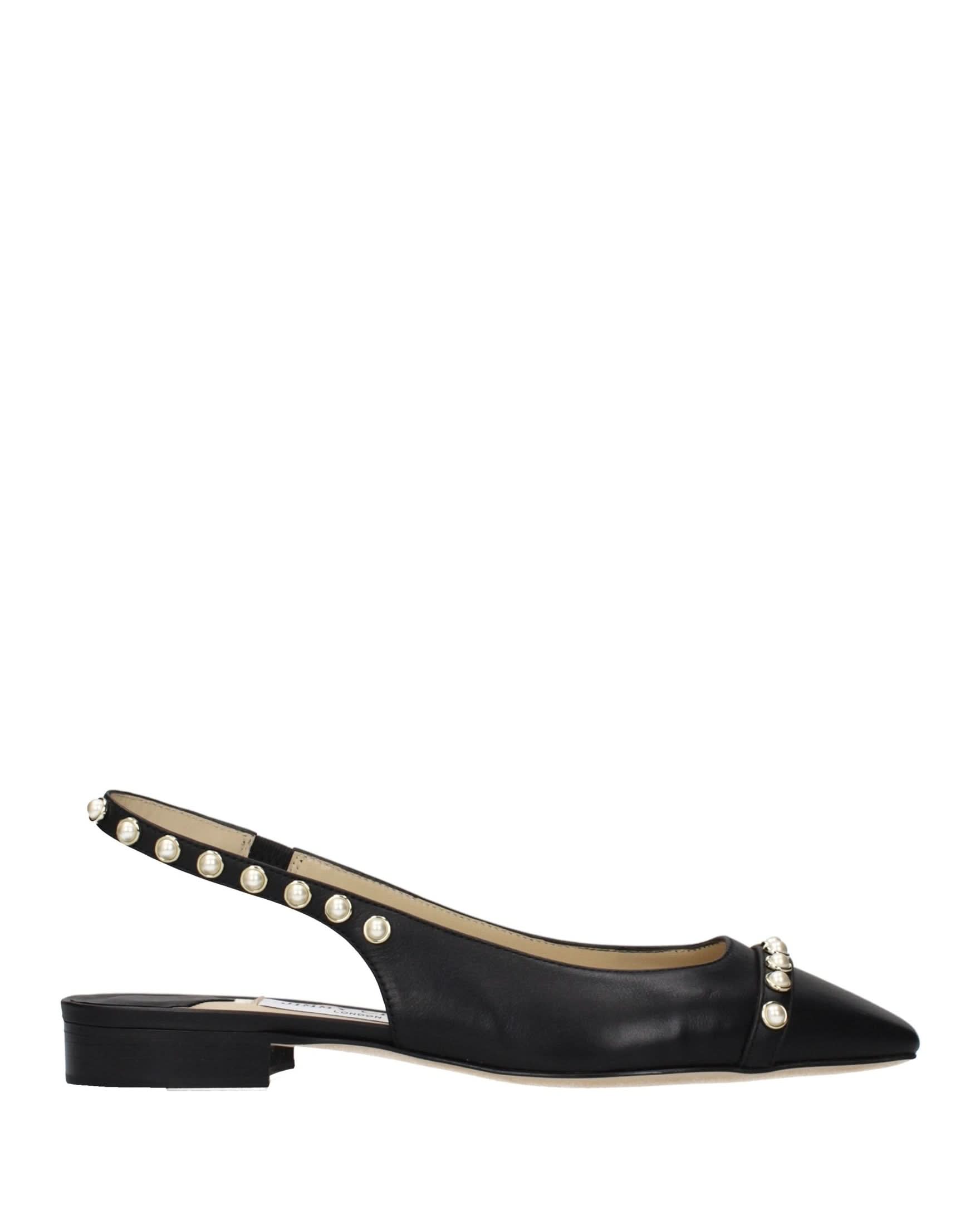 Jimmy Choo Black Leather Flats Glam Steals