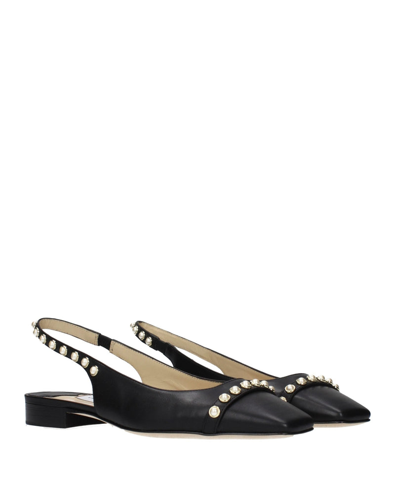 Jimmy Choo Black Leather Flats Glam Steals