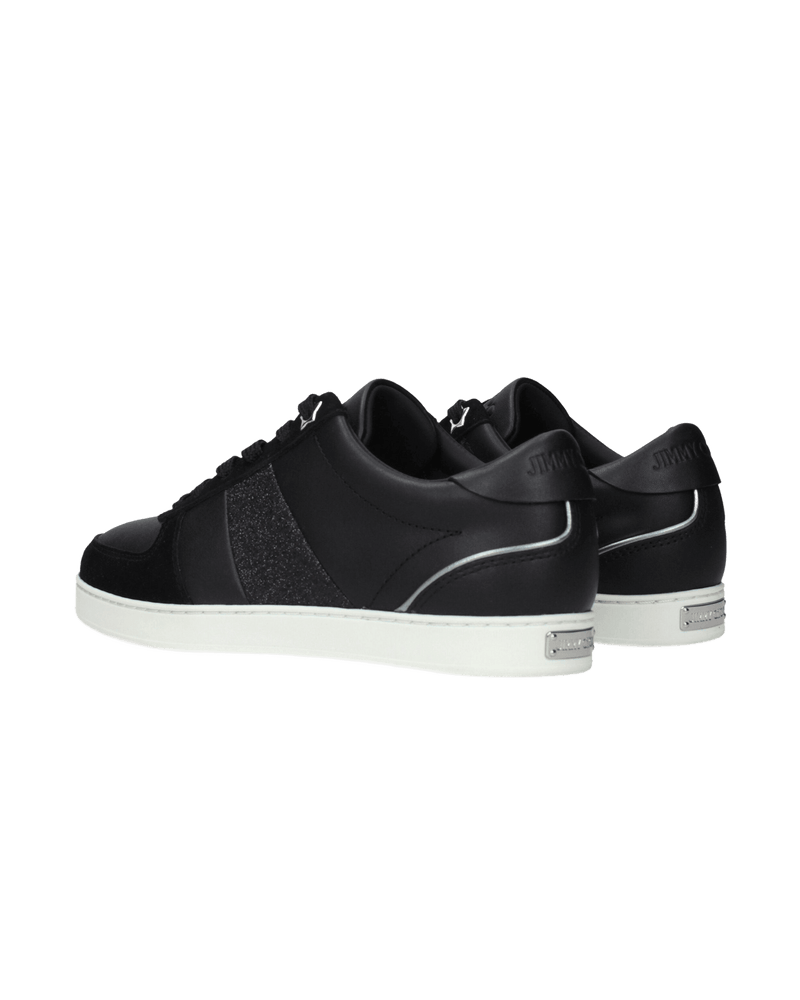 Jimmy Choo Black Leather Low Top Glam Steals