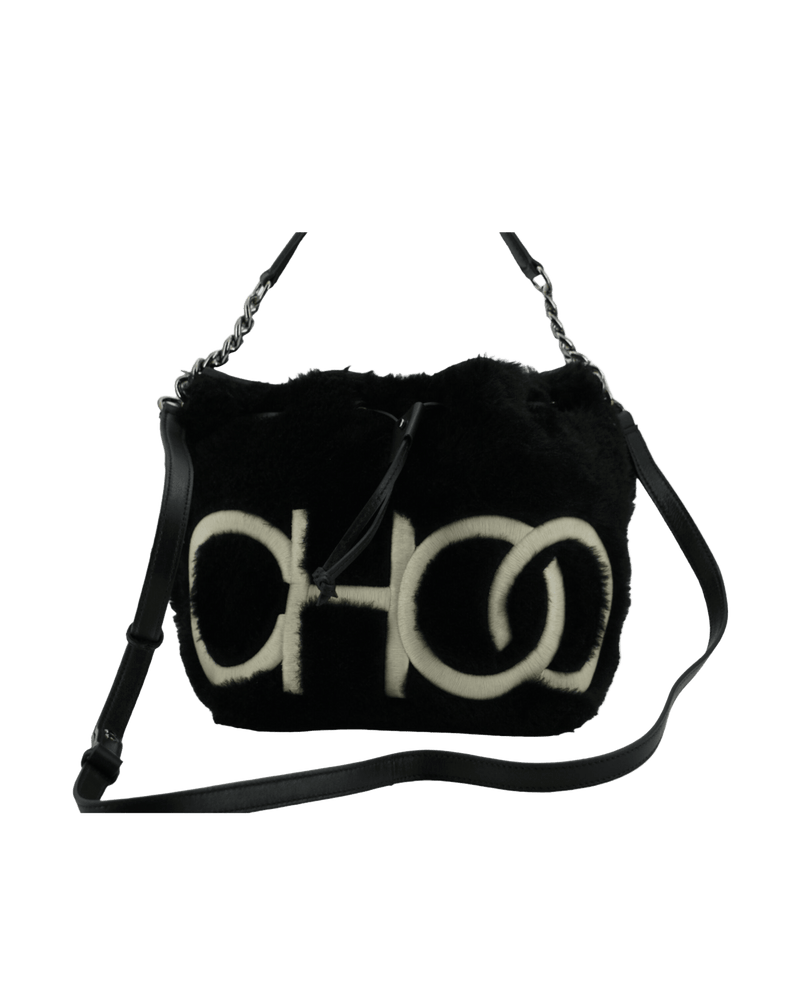 Jimmy Choo Black Leather Top Handle And Shoulder Bag Glam Steals