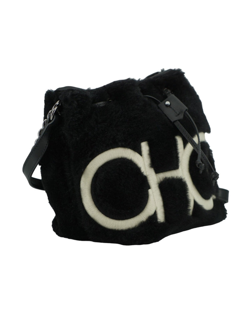 Jimmy Choo Black Leather Top Handle And Shoulder Bag Glam Steals