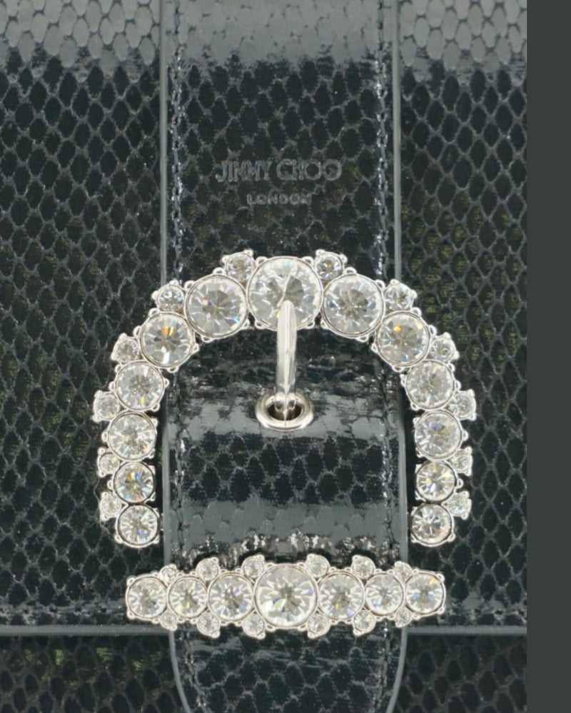 Jimmy Choo Black Leather Top Handle Shoulder Bag Glam Steals