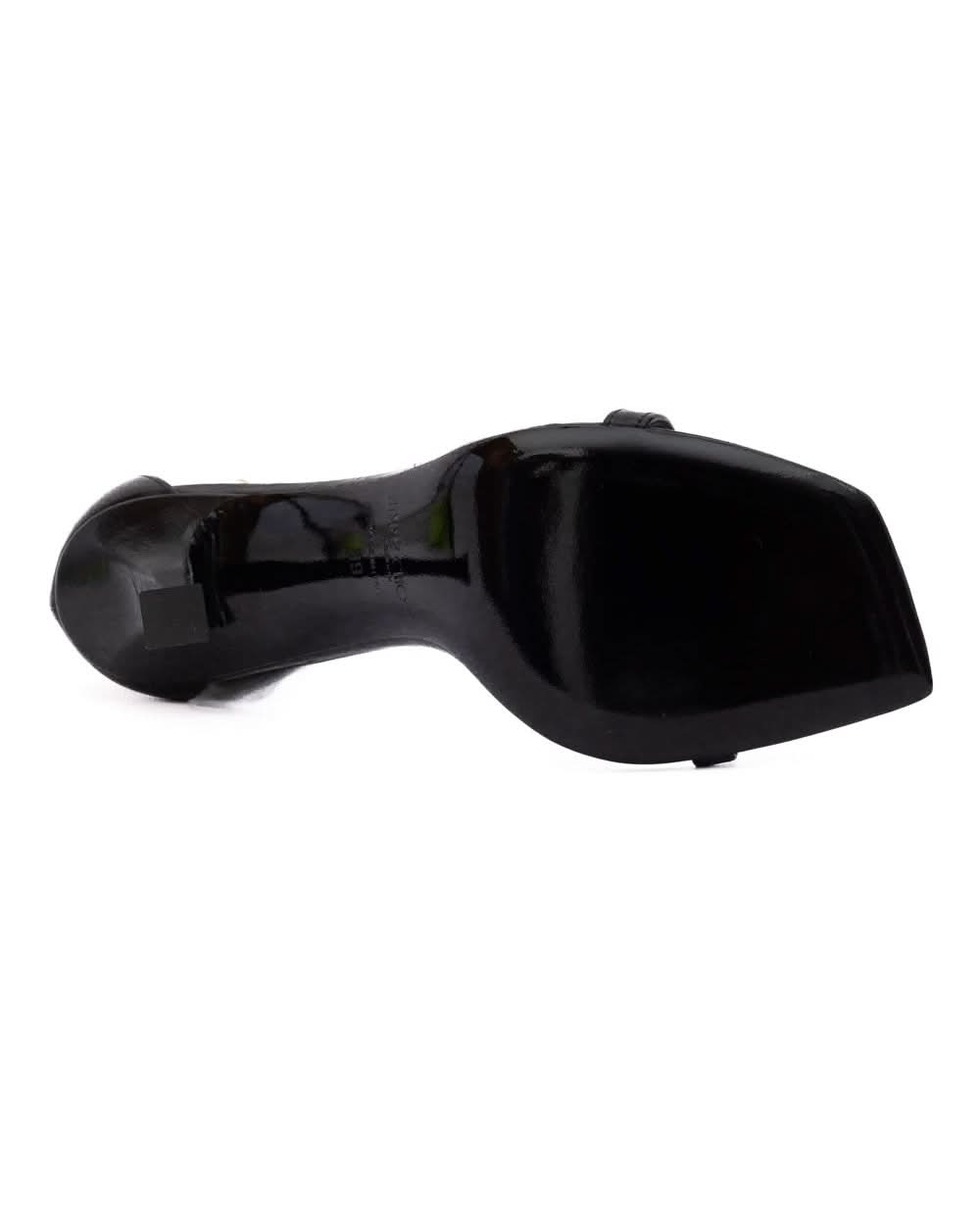 Jimmy Choo Black Leather Verity Sandals Glam Steals