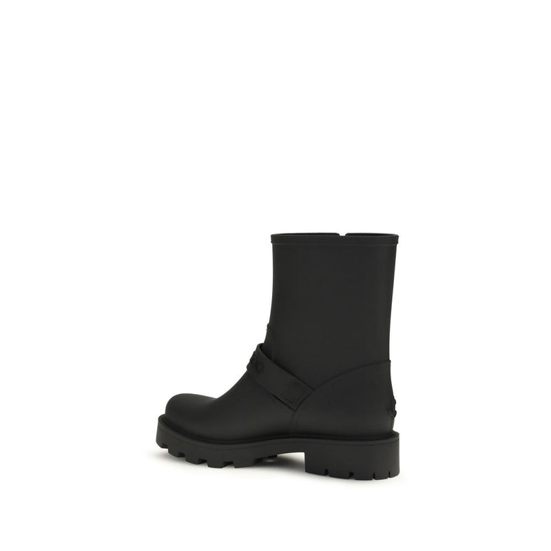 Jimmy Choo Black Polyurethane Rain Boots Glam Steals