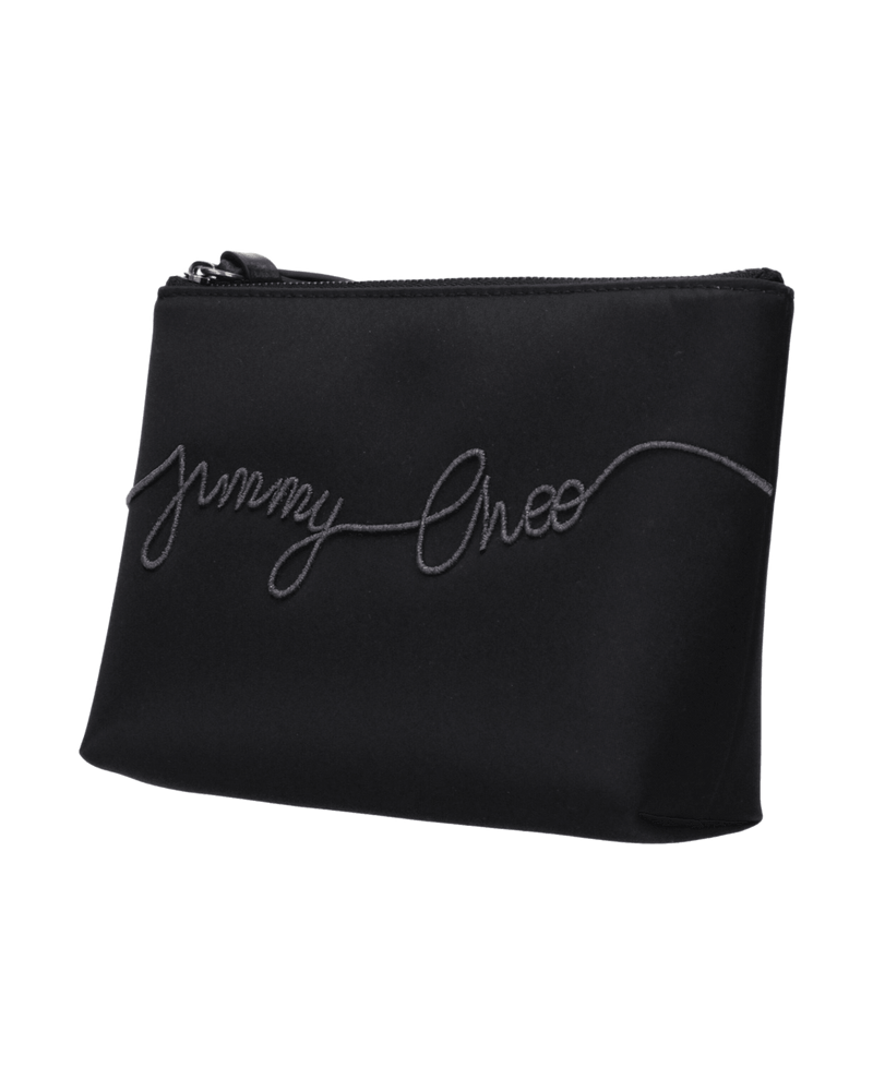 Jimmy Choo Black Satin Clutch Bag Glam Steals