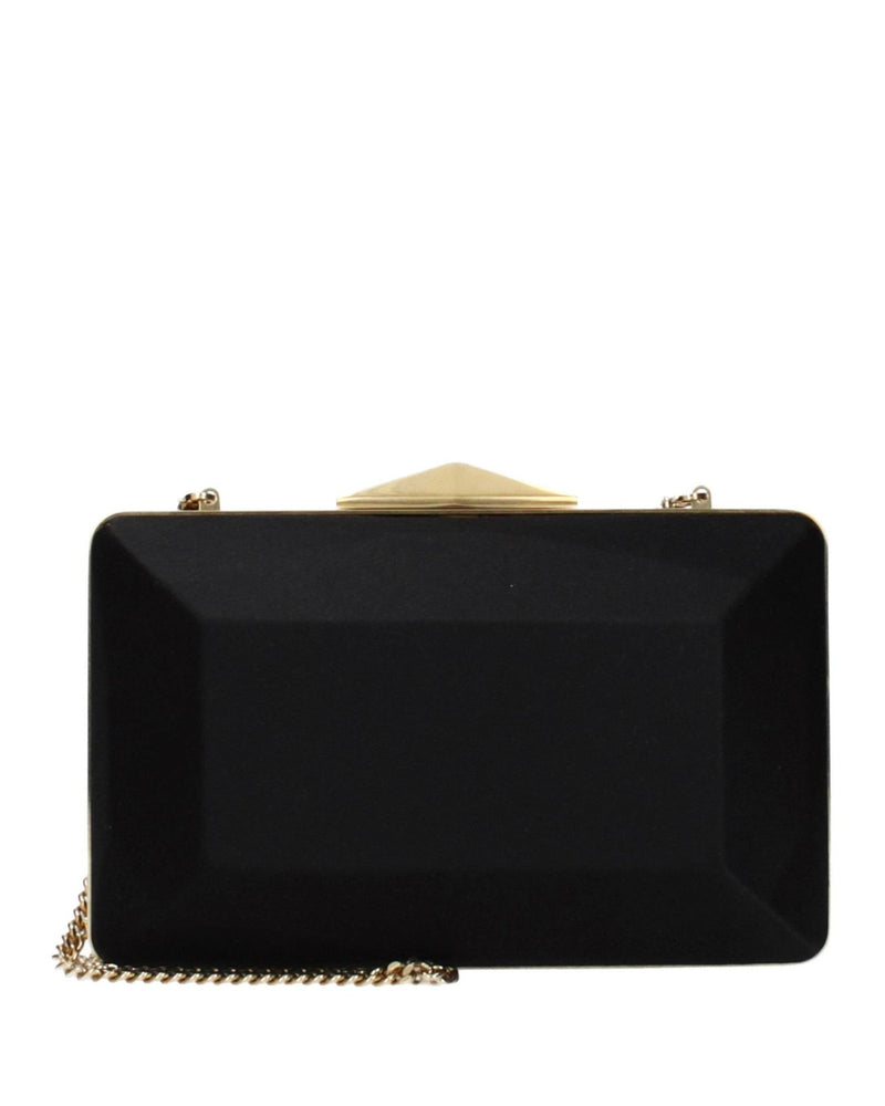 Jimmy Choo Black Satin Clutch Bag Glam Steals