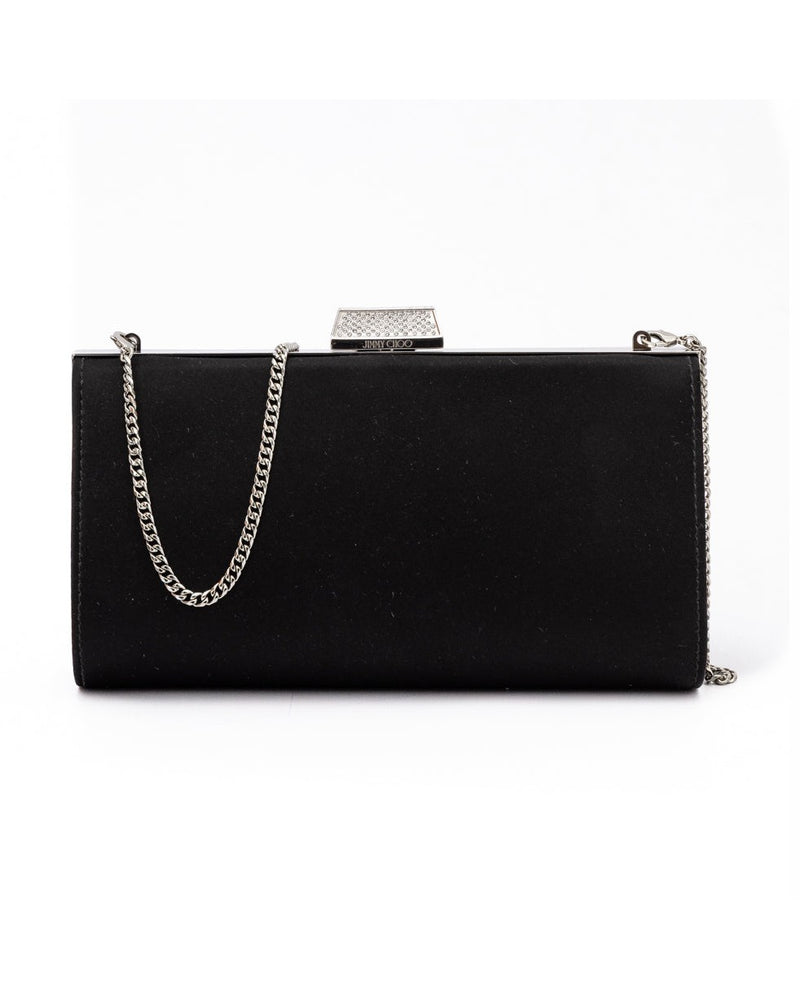 Jimmy Choo Black Satin Crossbody Bag Glam Steals