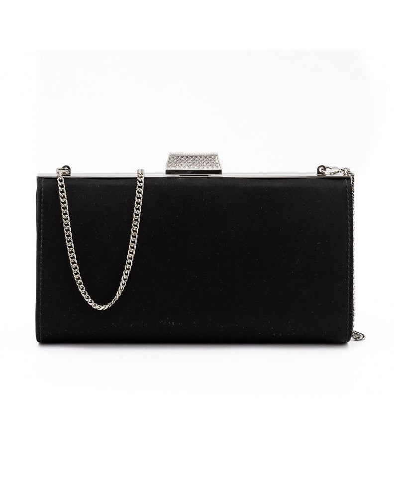 Jimmy Choo Black Satin Crossbody Bag Glam Steals