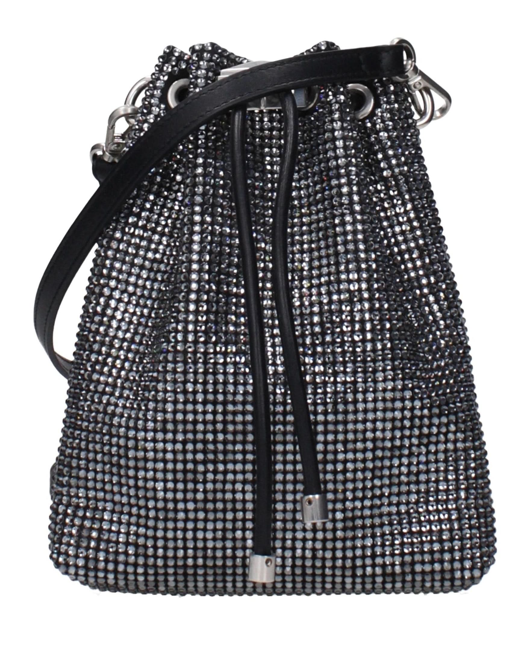 Jimmy Choo Black Satin Crossbody Bag Glam Steals