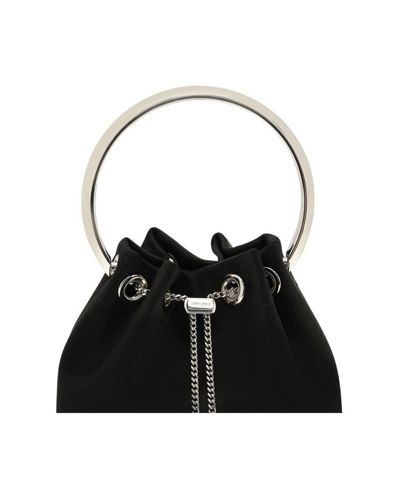 Jimmy Choo Black Silk Shoulder Bag Glam Steals