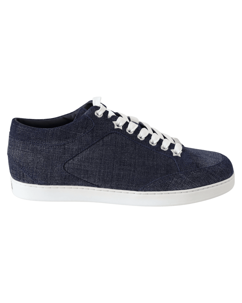 Jimmy Choo Blue Denim Miami Sneakers Glam Steals