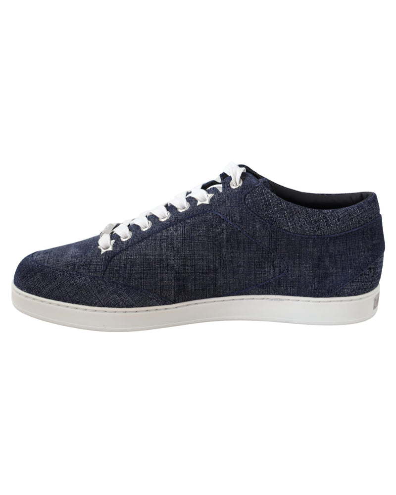 Jimmy Choo Blue Denim Miami Sneakers Glam Steals