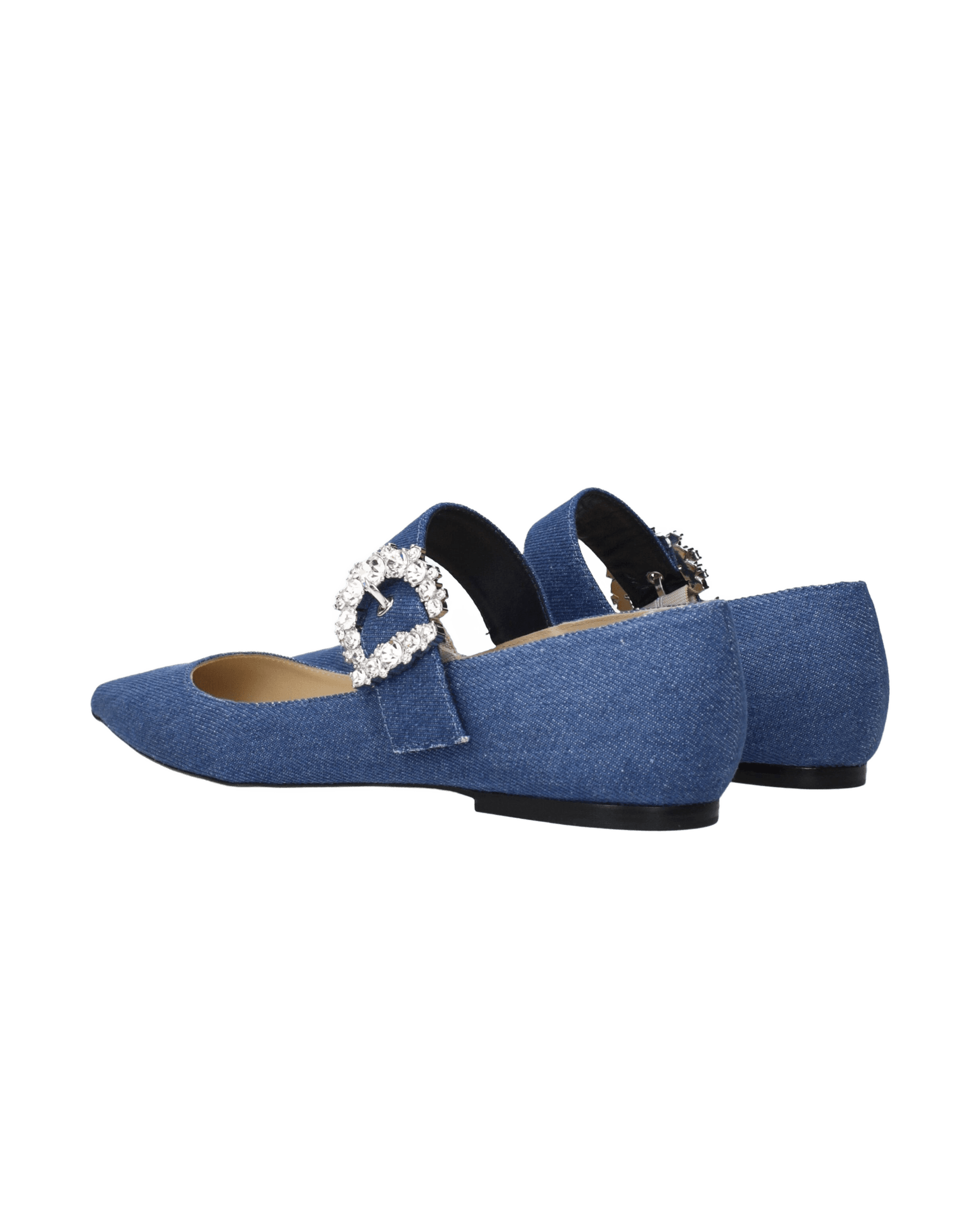 Jimmy Choo Blue Fabric Ballet Flats Glam Steals