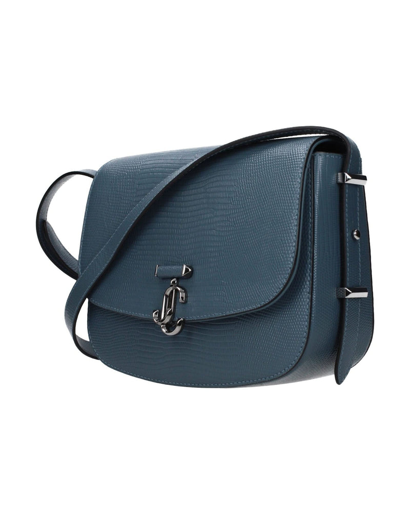 Jimmy Choo Blue Leather Crossbody Bag Glam Steals