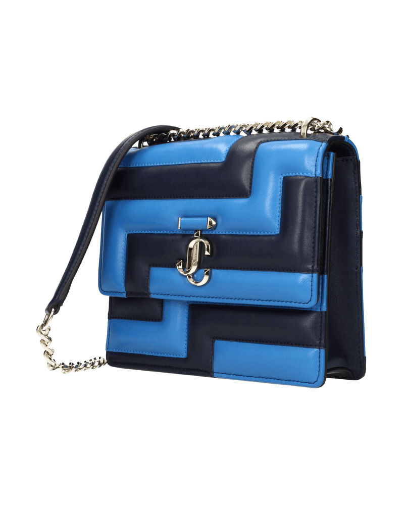 Jimmy Choo Blue Leather Shoulder Bag Glam Steals