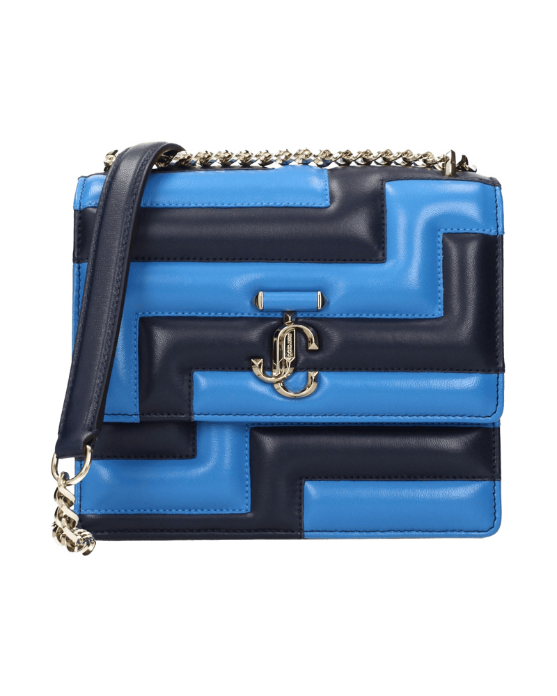 Jimmy Choo Blue Leather Shoulder Bag Glam Steals