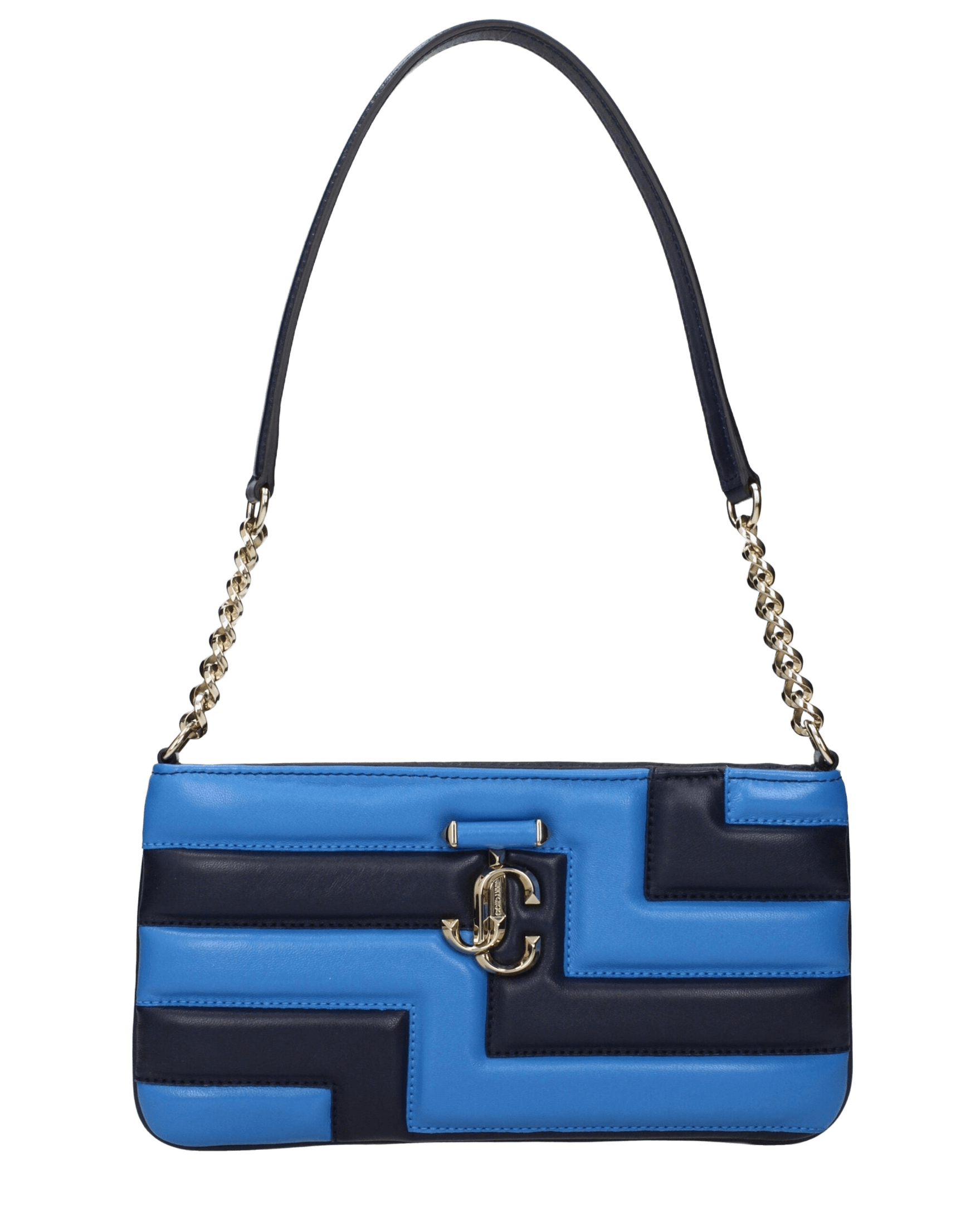 Jimmy Choo Blue Leather Shoulder Bags Glam Steals