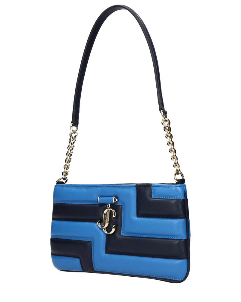 Jimmy Choo Blue Leather Shoulder Bags Glam Steals