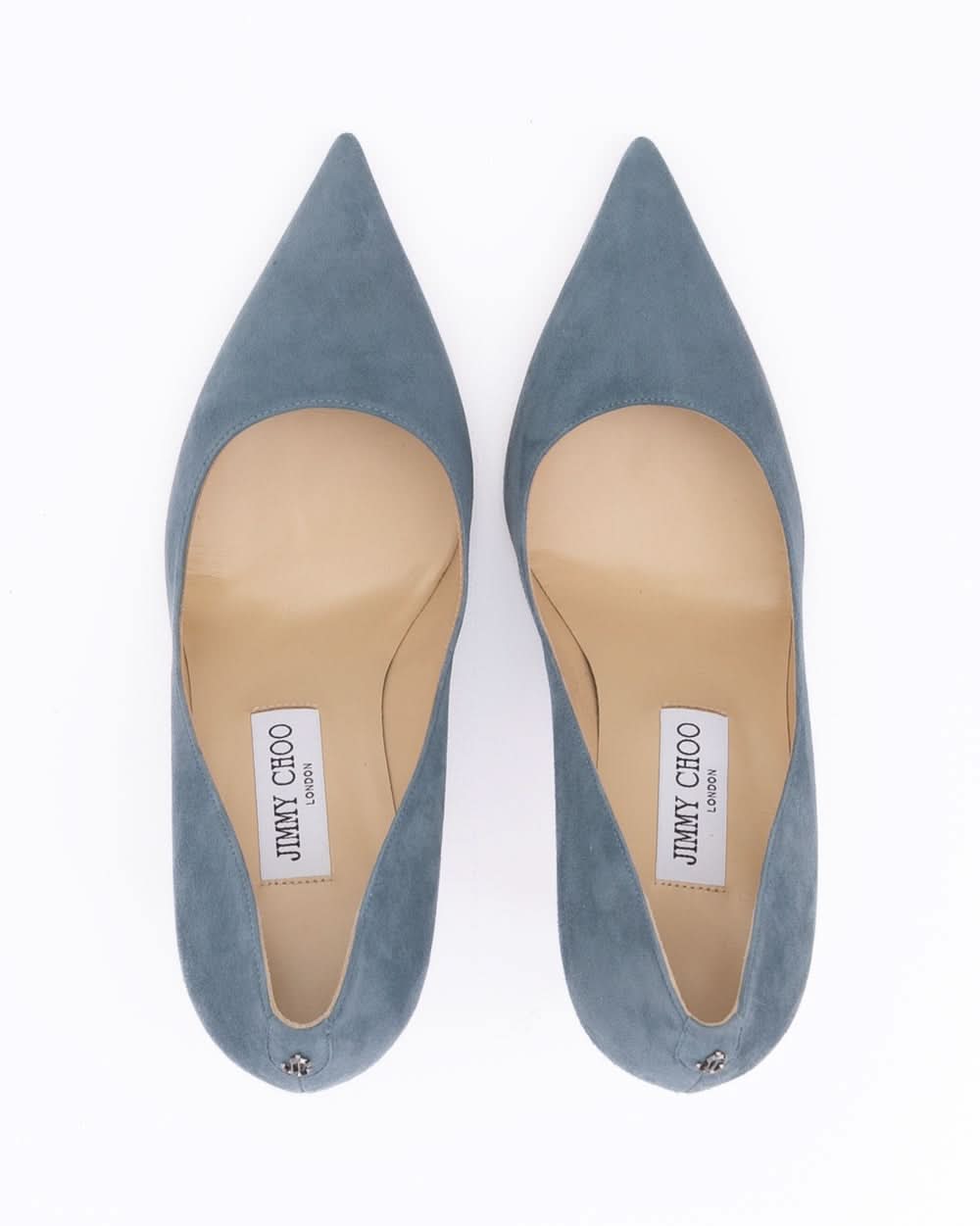Jimmy Choo Blue Suede Dusk Agnes Pumps Glam Steals