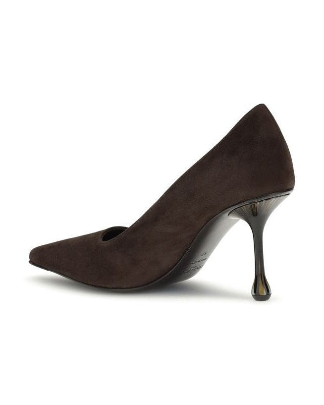 Jimmy Choo Brown Goatskin High Heel Pumps 