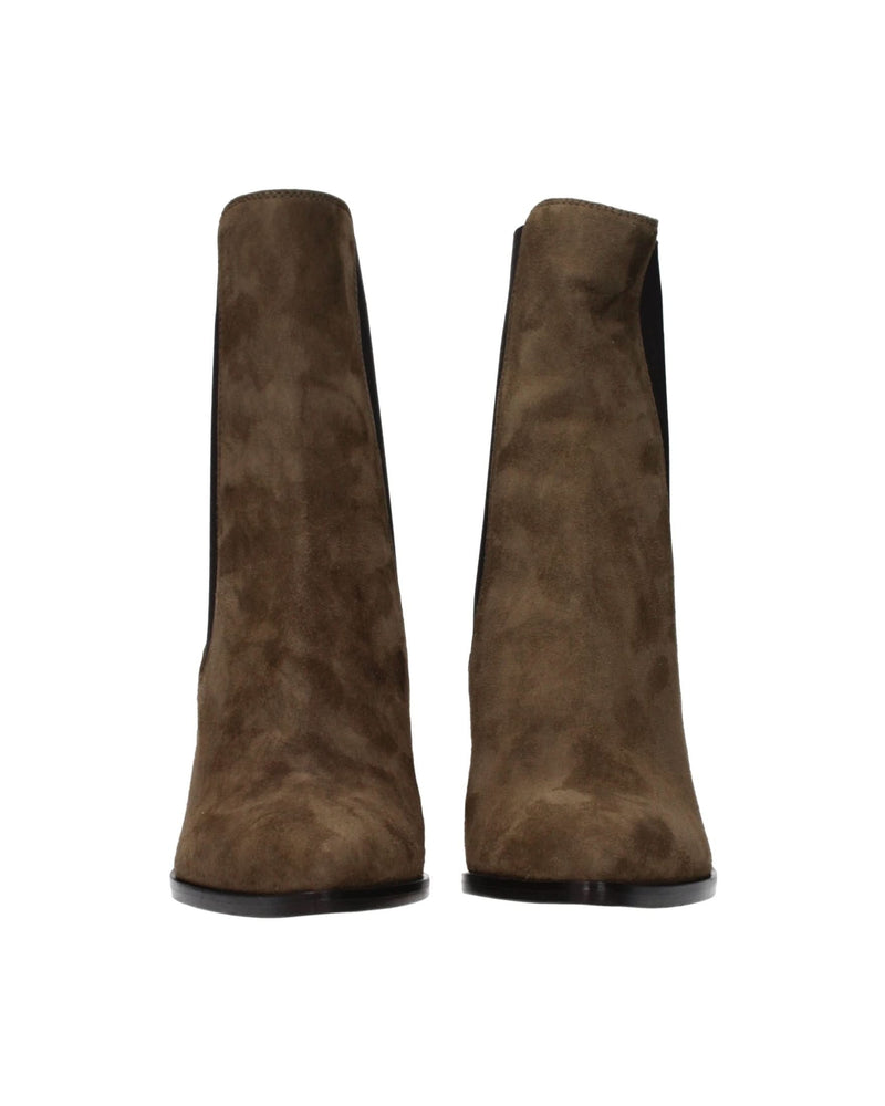 Jimmy Choo Brown Leather Ankle Boots 