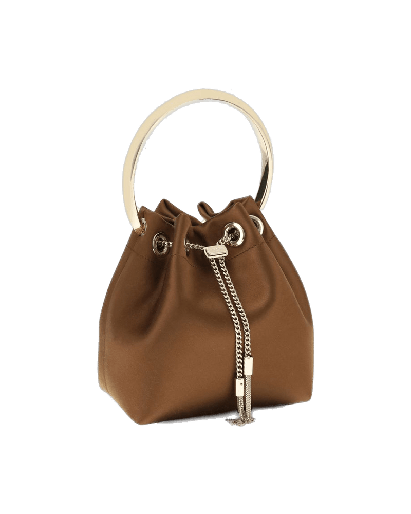 Jimmy Choo Brown Silk Shoulder Bag Glam Steals