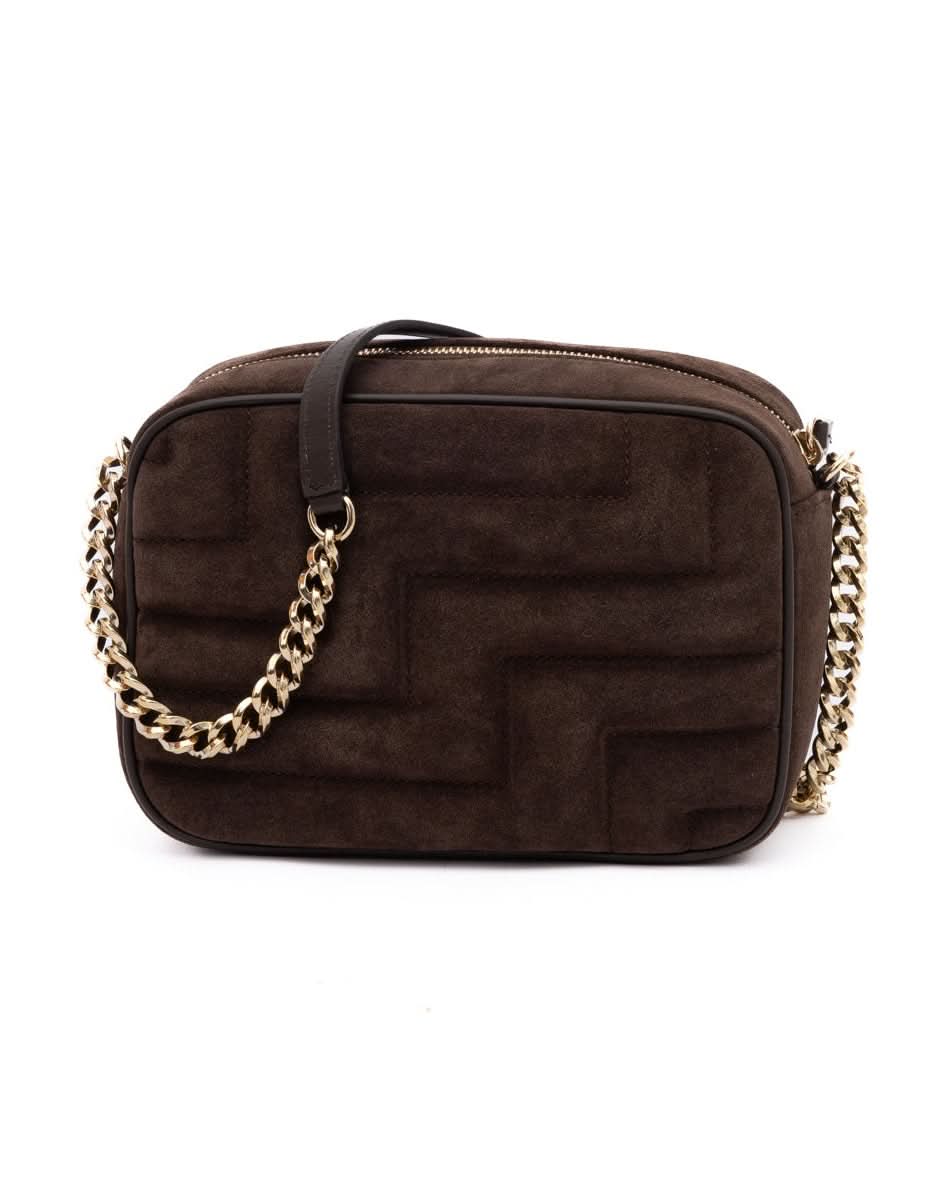 Jimmy Choo Brown Suede Avenue Camera Crossbody Bag Glam Steals