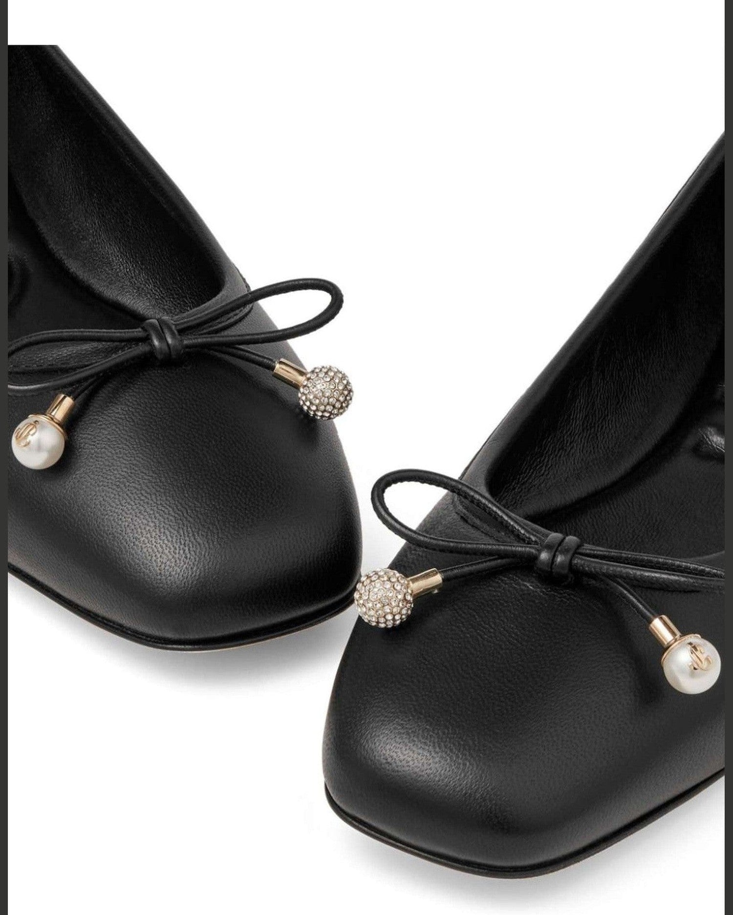 Jimmy Choo Elme Flat with Pearl Embellishment Glam Steals