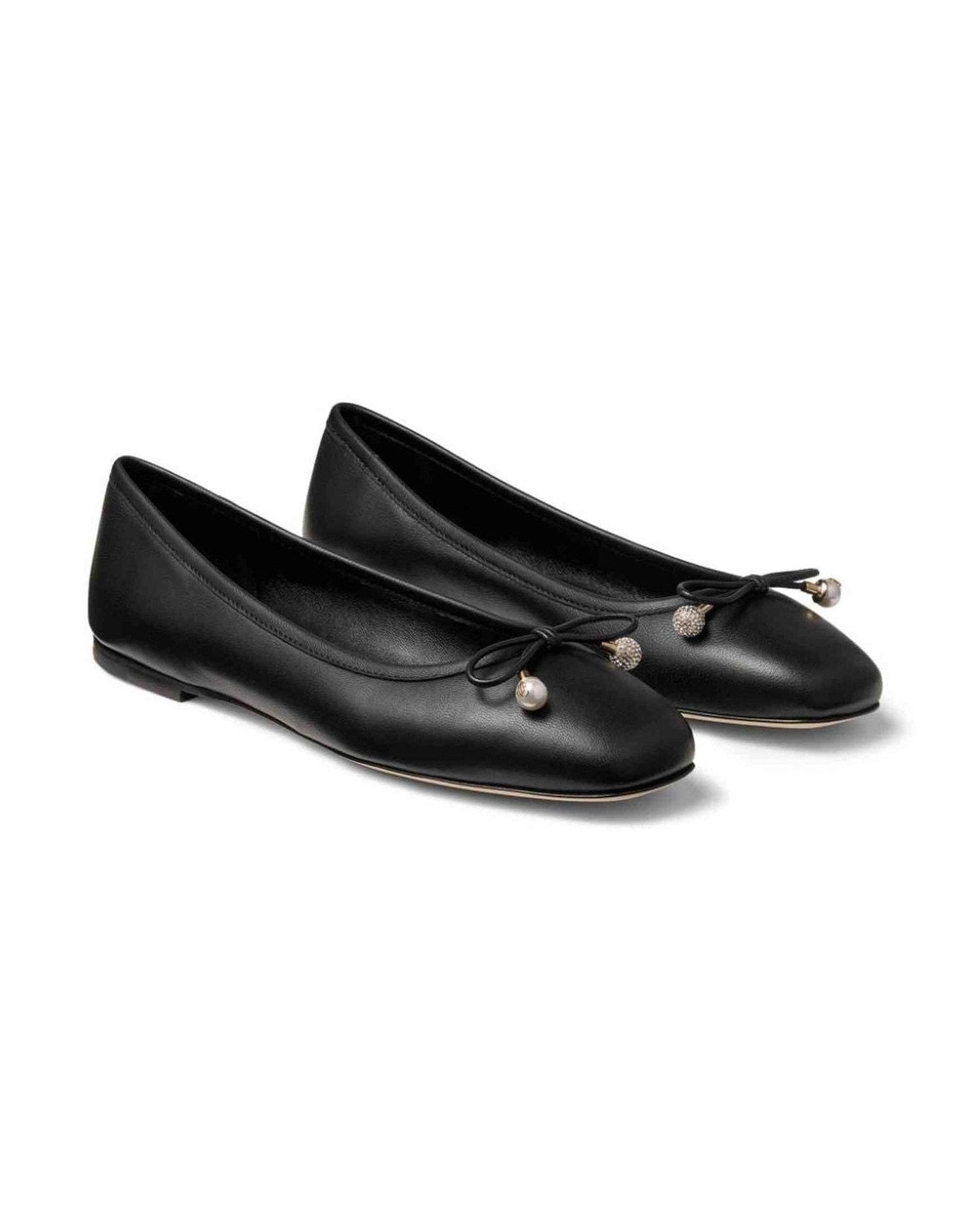 Jimmy Choo Elme Flat with Pearl Embellishment Glam Steals