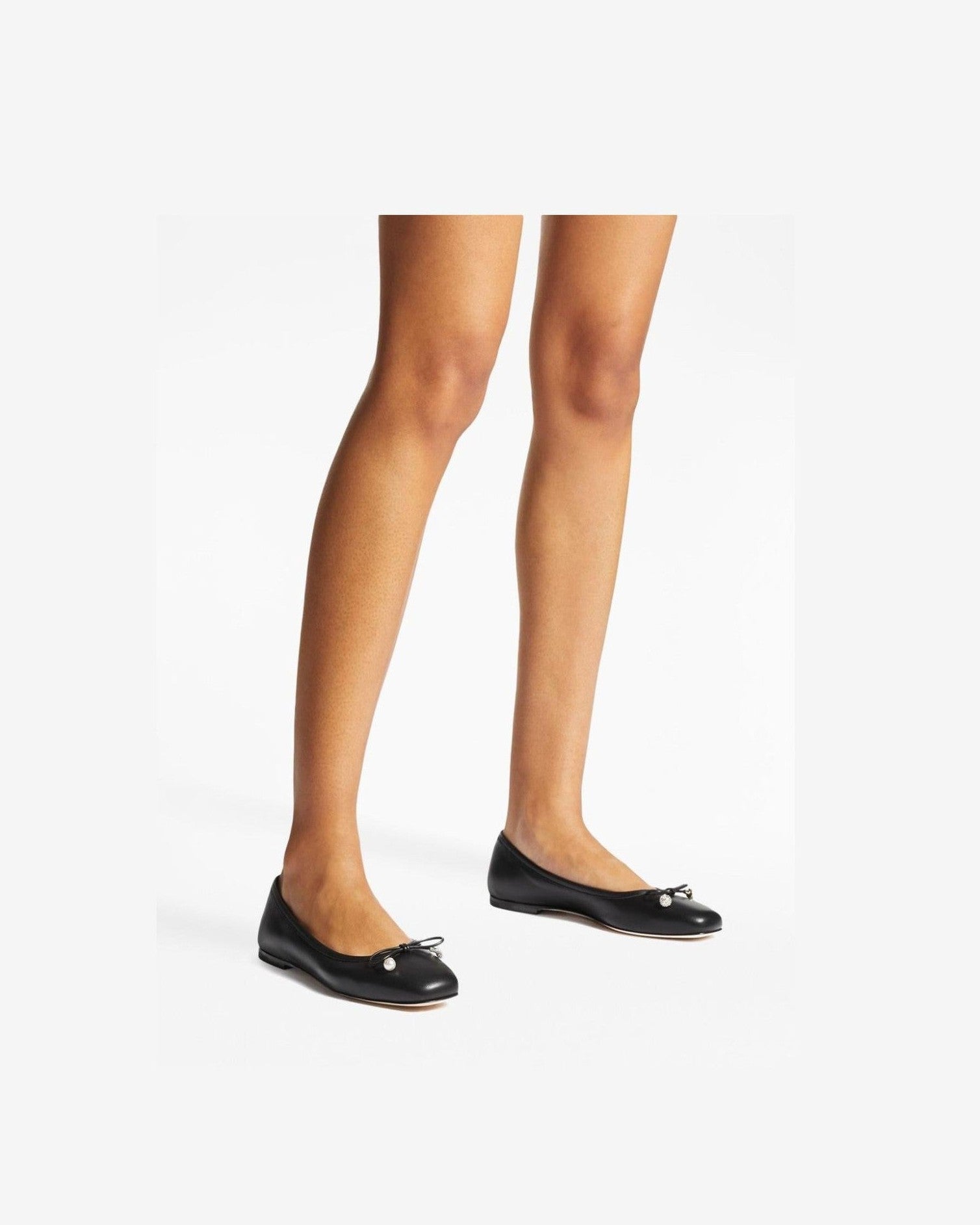 Jimmy Choo Elme Flat with Pearl Embellishment Glam Steals