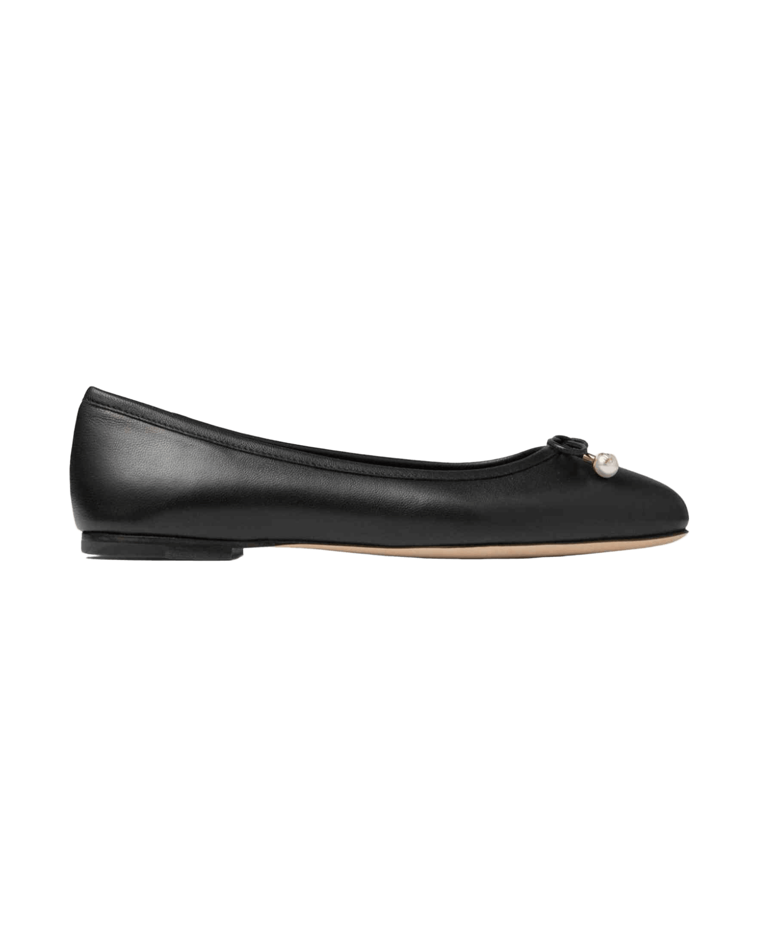 Jimmy Choo Elme Flat with Pearl Embellishment Glam Steals