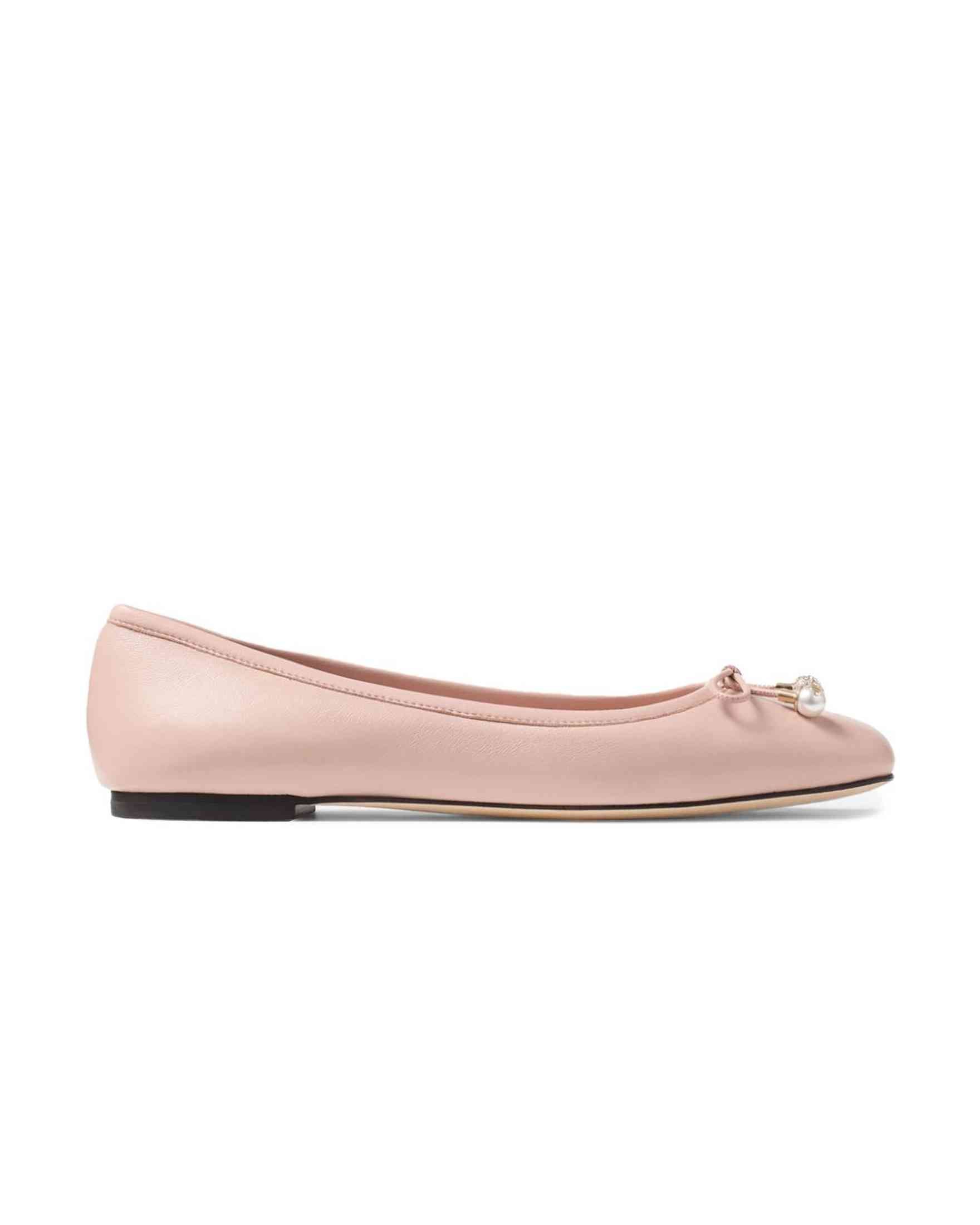 Jimmy Choo Elme Flat with Pearl Embellishment Glam Steals