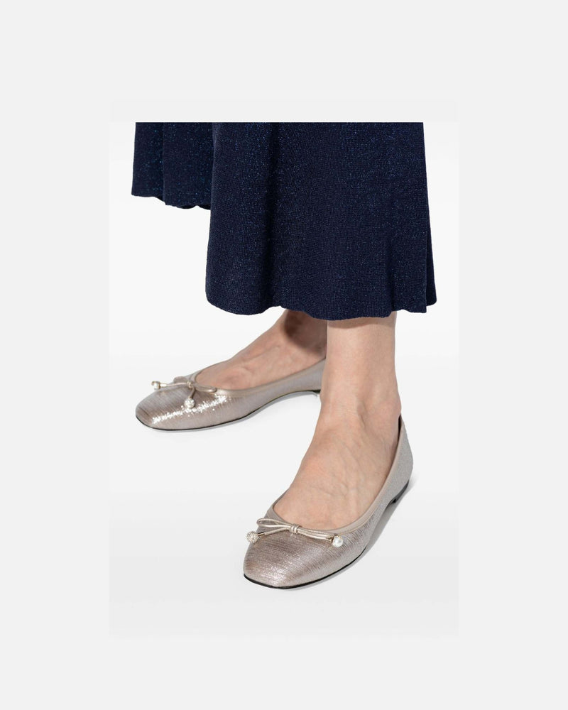 Jimmy Choo Elme Flat with Pearl Embellishment Glam Steals