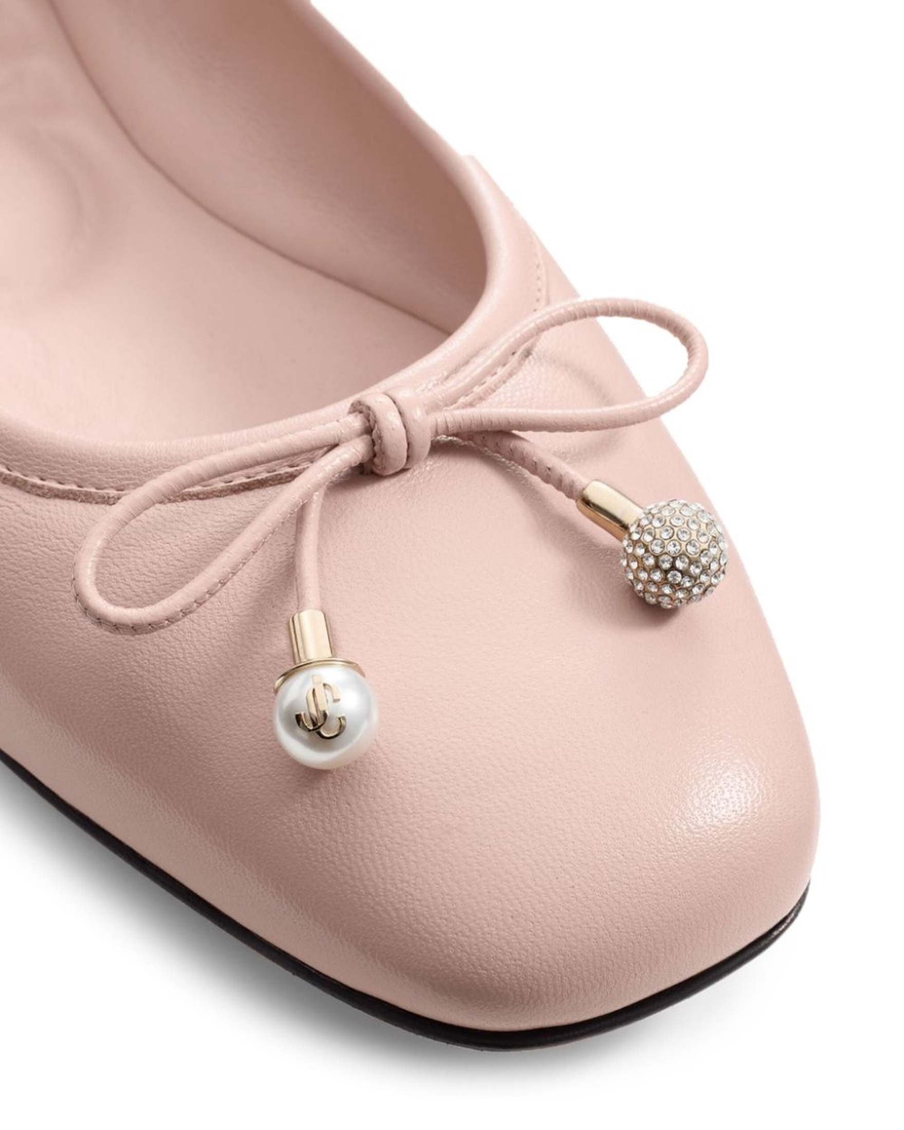 Jimmy Choo Elme Flat with Pearl Embellishment Glam Steals