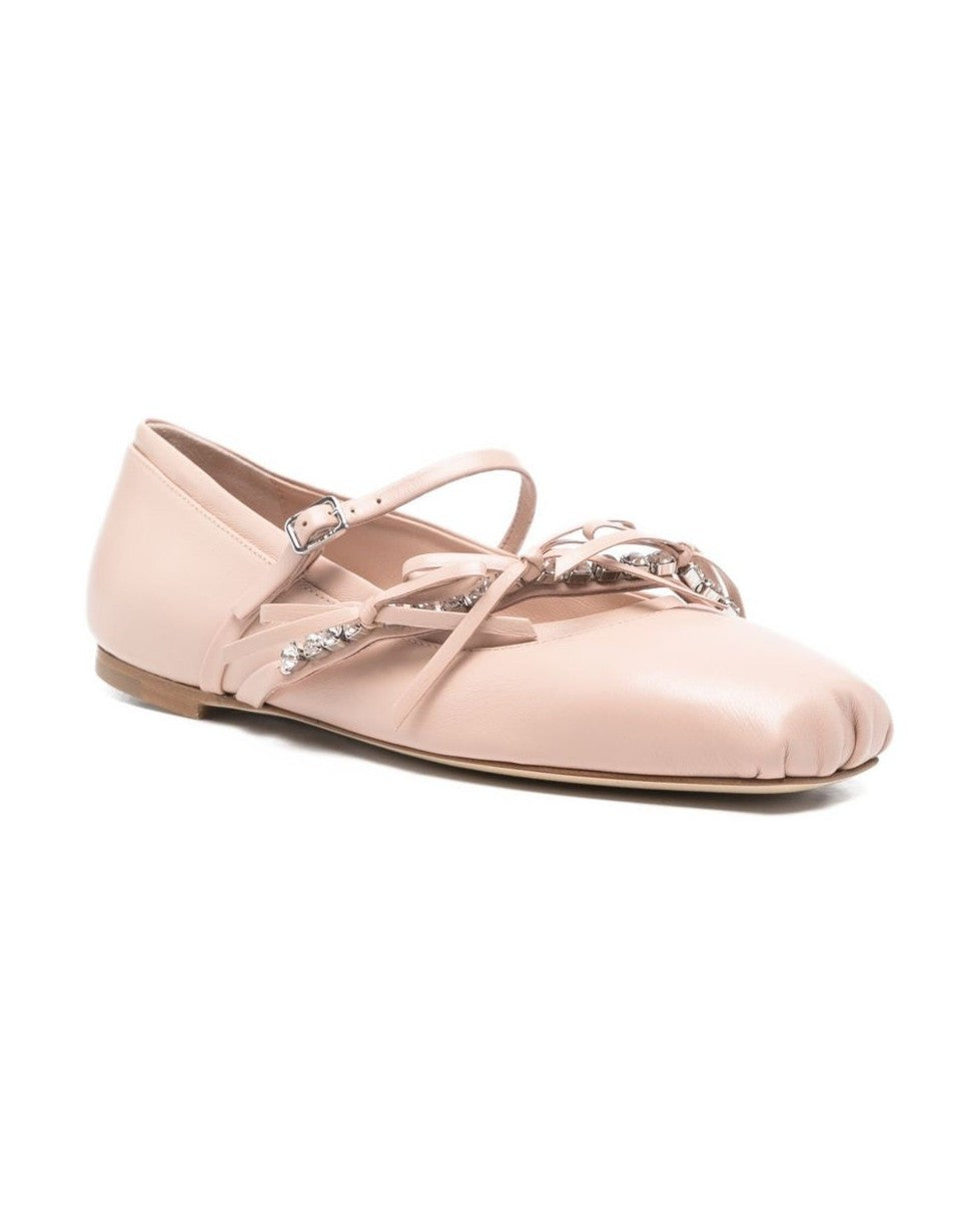 Jimmy Choo Flat Powder Shoes Flat Shoes