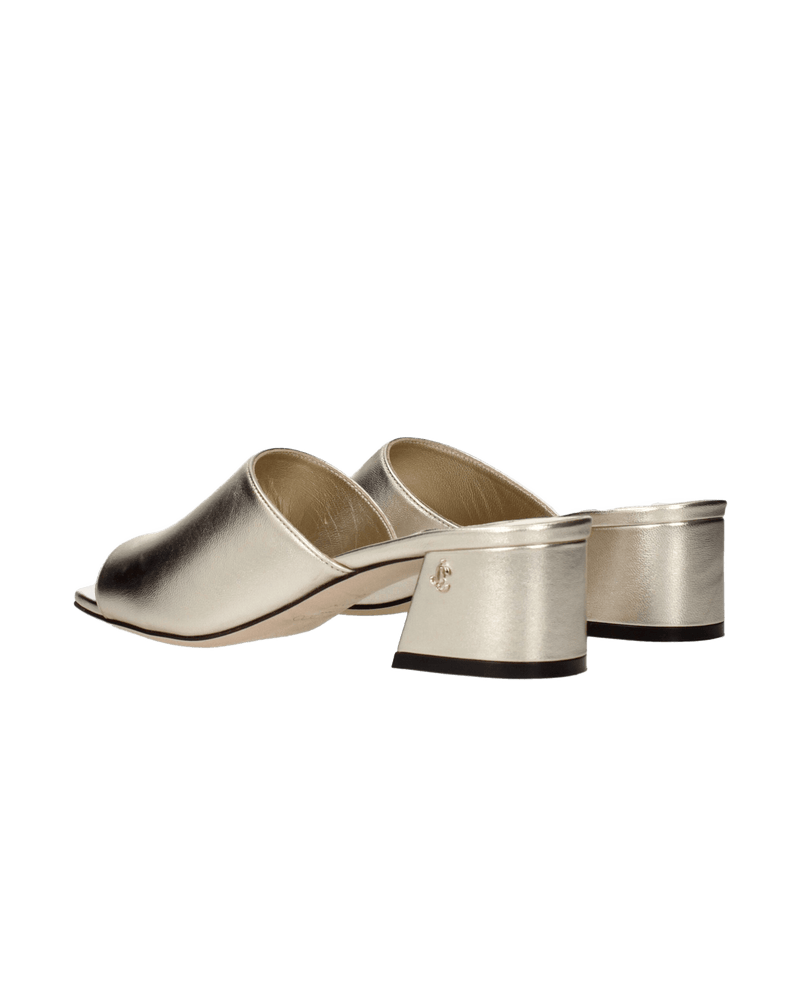 Jimmy Choo Gold Leather Platforms Glam Steals