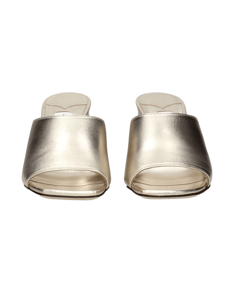 Jimmy Choo Gold Leather Platforms Glam Steals