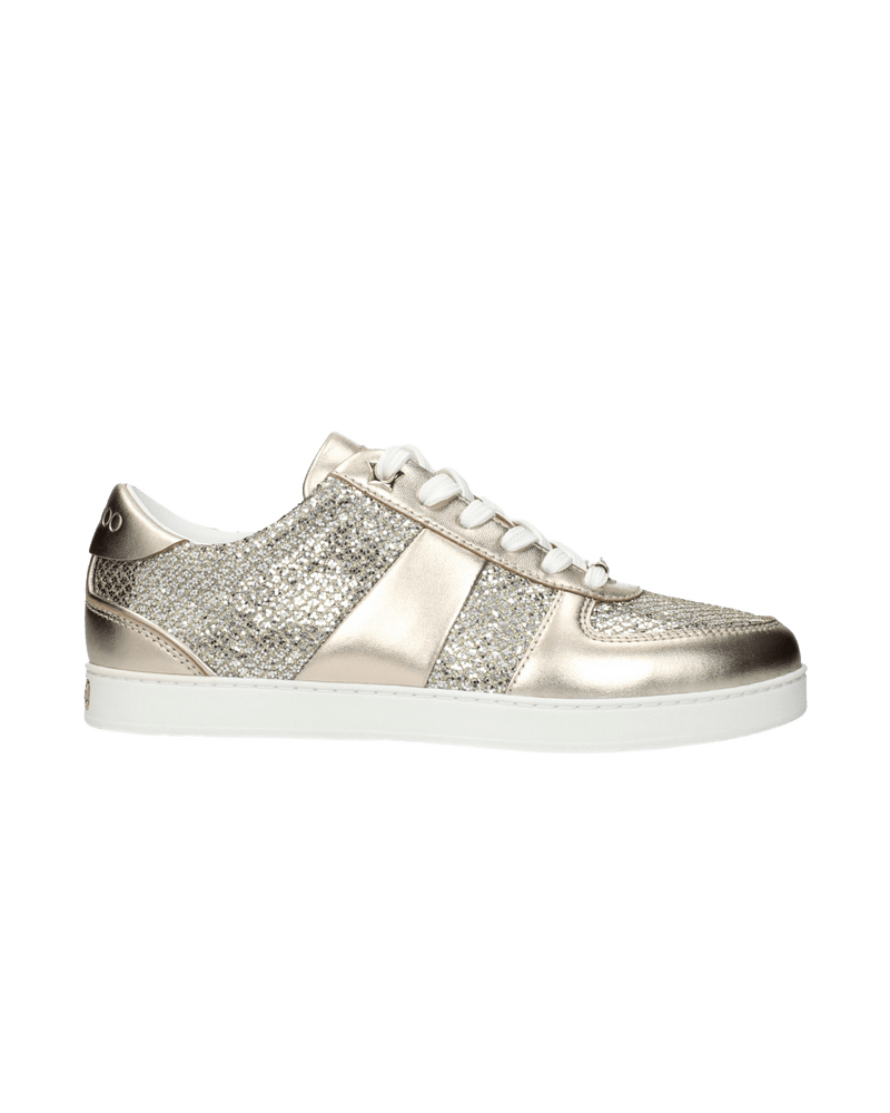 Jimmy Choo Gold Leather Sneakers Glam Steals