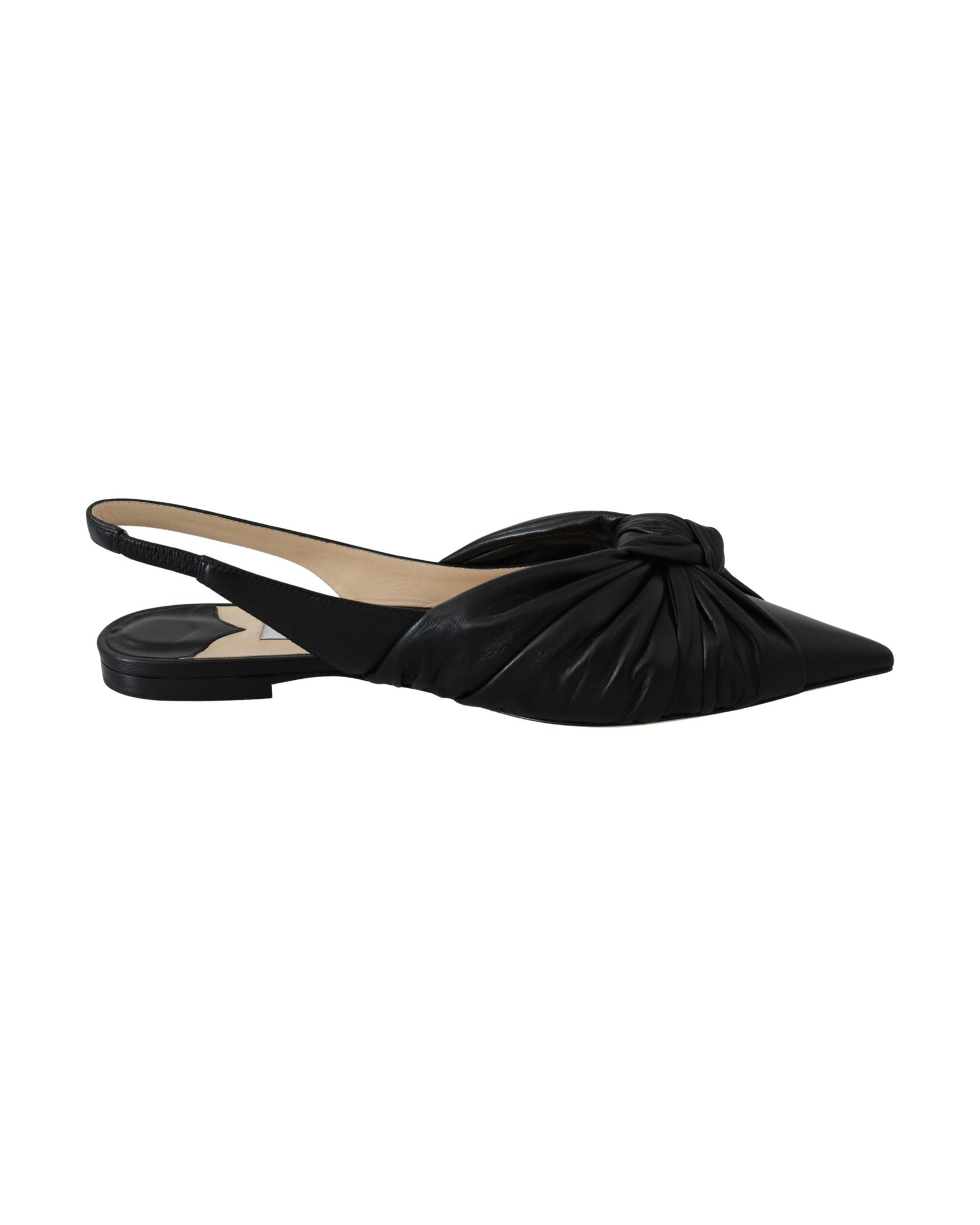 Jimmy Choo Leather Elegant Pointed Toe Flats Glam Steals