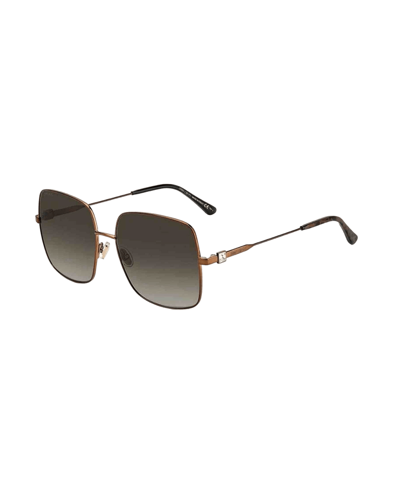 Jimmy Choo Brown Metal Sunglasses Glam Steals