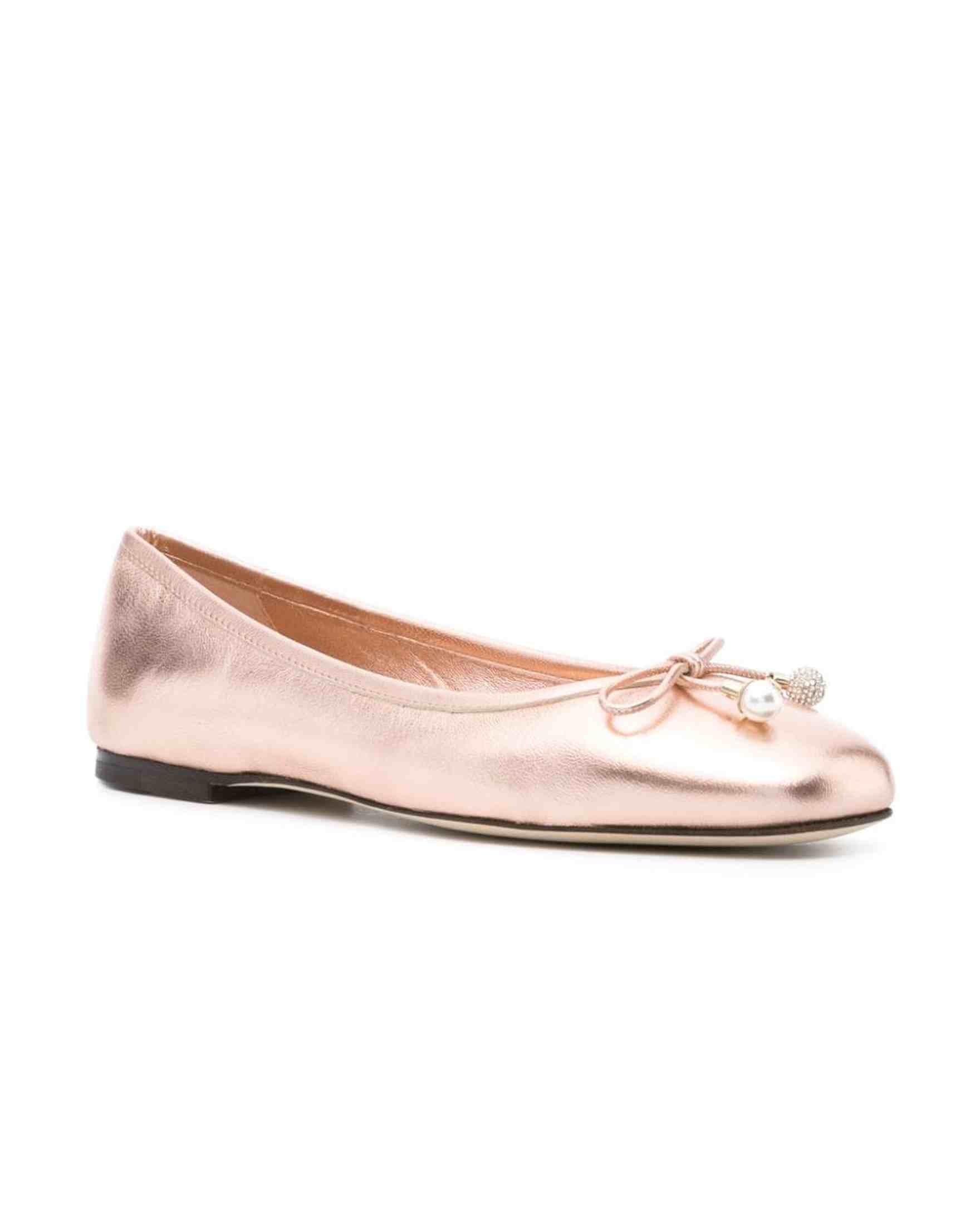 Jimmy Choo Metallic Elme Ballerina Shoes Glam Steals