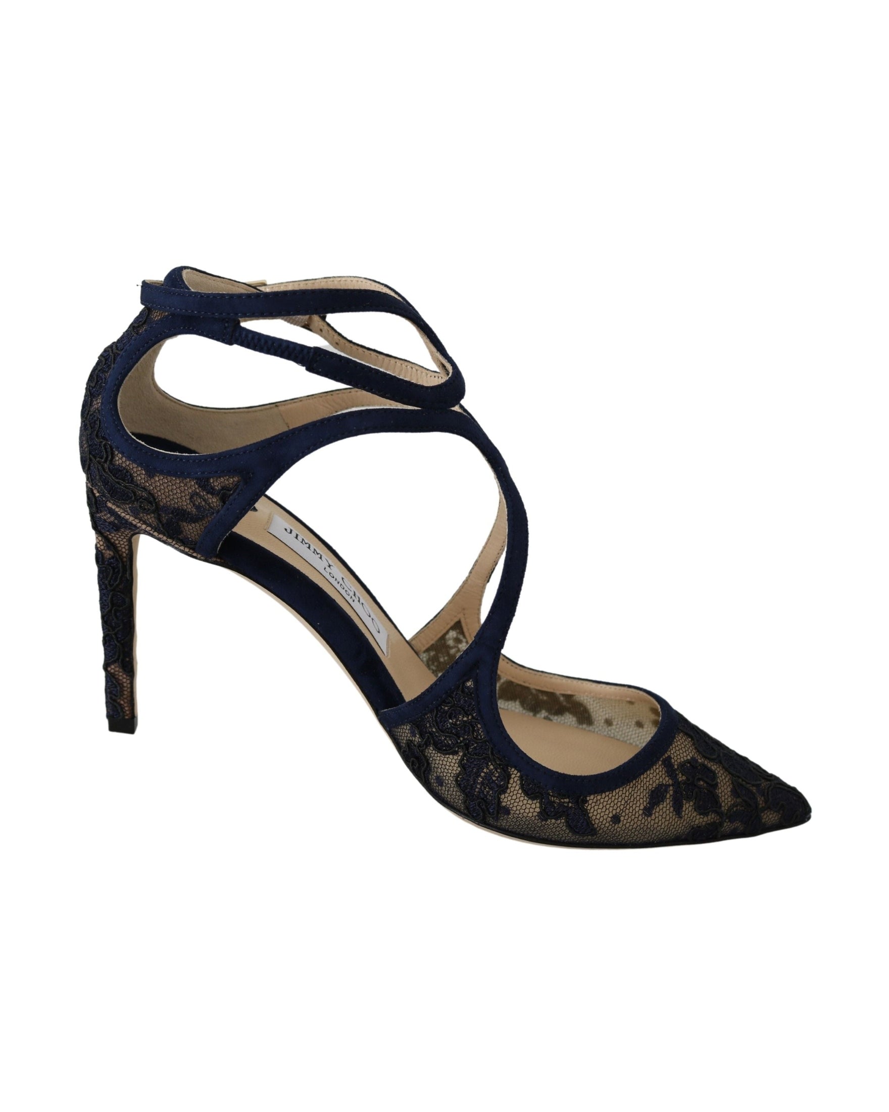 Jimmy Choo Navy Leather Lancer Pumps Elegance Unleashed Glam Steals