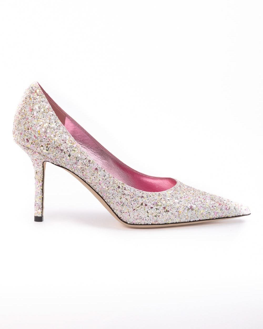 Jimmy Choo Pink Candy Glitter Love 85 Pumps Glam Steals