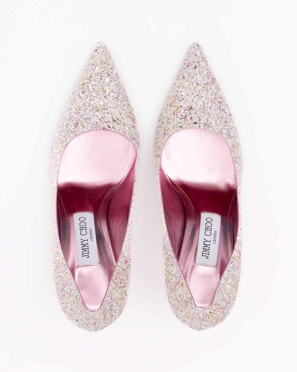 Jimmy Choo Pink Candy Glitter Love 85 Pumps Glam Steals