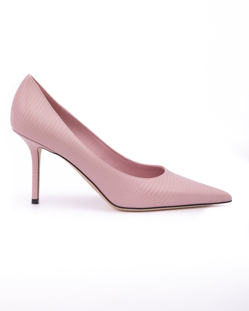 Jimmy Choo Pink Leather Lizard Printed Love 85 Pumps Glam Steals