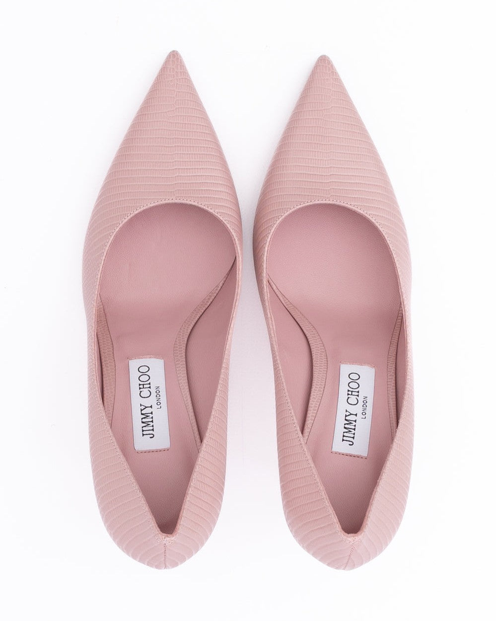 Jimmy Choo Pink Leather Lizard Printed Love 85 Pumps Glam Steals