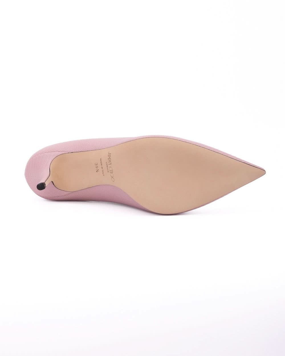 Jimmy Choo Pink Leather Lizard Printed Love 85 Pumps Glam Steals