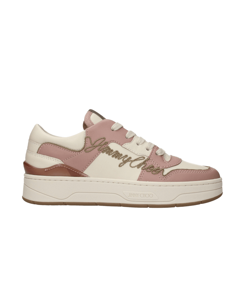 Jimmy Choo Pink Leather Low Top Glam Steals