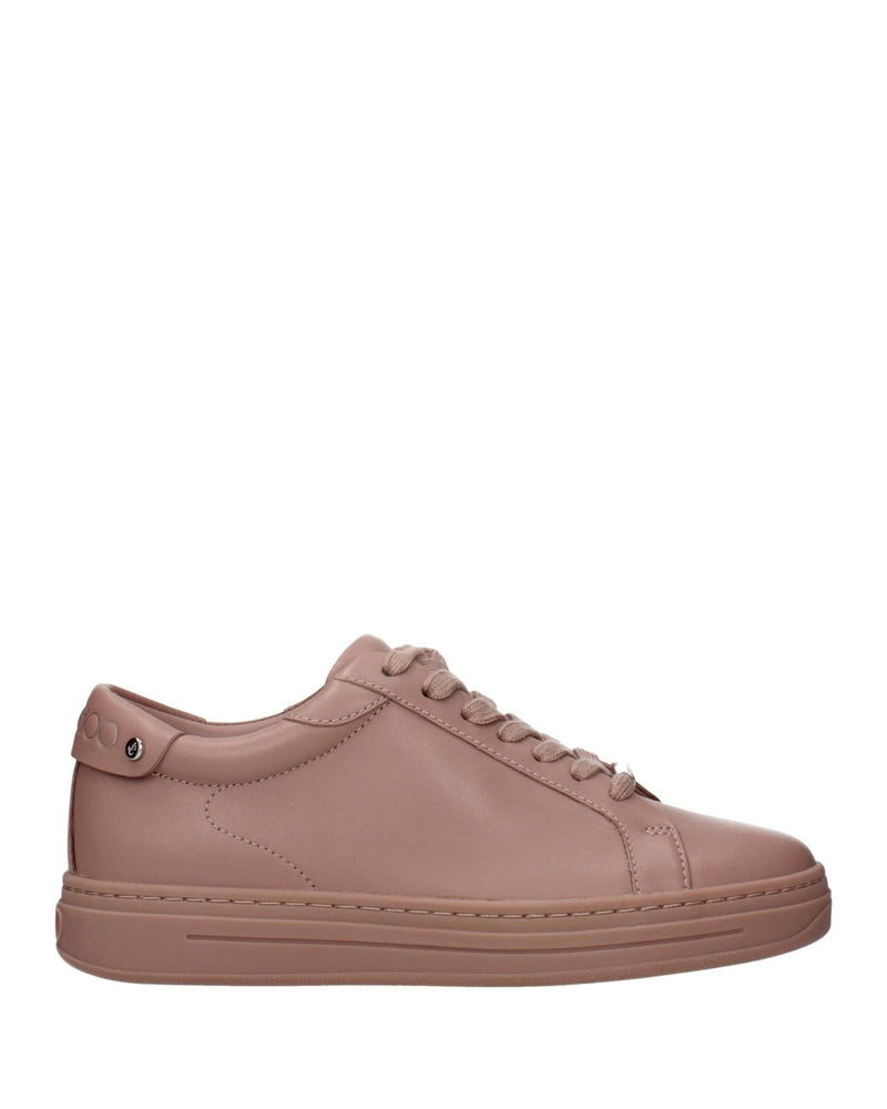 Jimmy Choo Pink Leather Low Top Sneakers Glam Steals