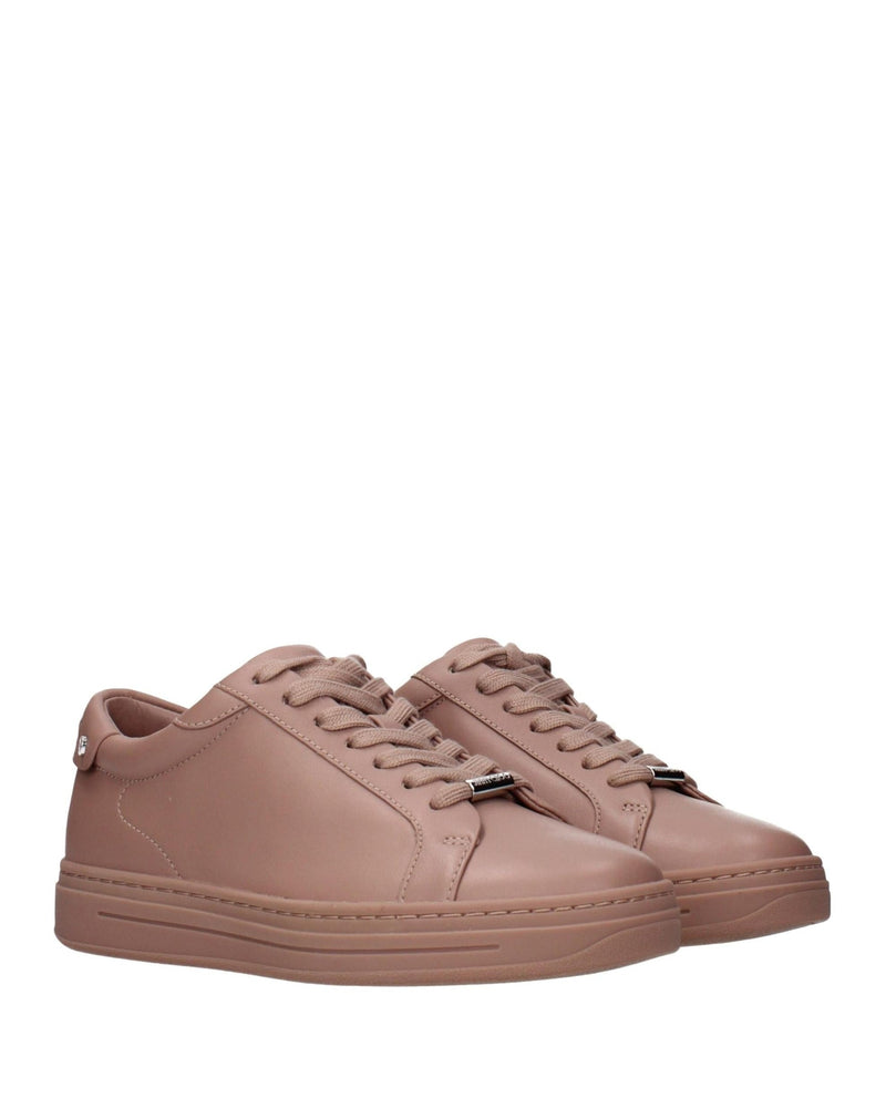 Jimmy Choo Pink Leather Low Top Sneakers Glam Steals